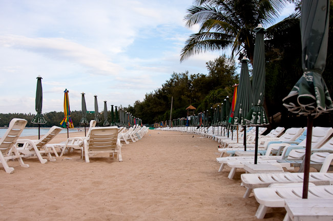 Empty Beach Chairs