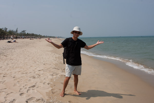 George at Cua Dai Beach, Hoi An