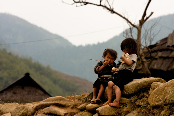Adorable Black Hmong Children