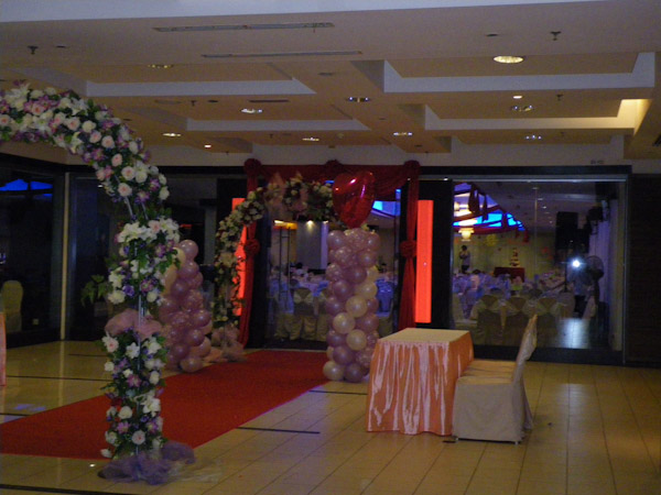 Wedding Reception Area in Times Square Mall