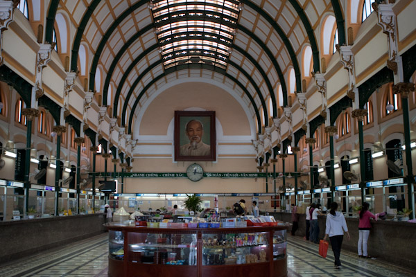 Inside the Old Post Office, HCMC