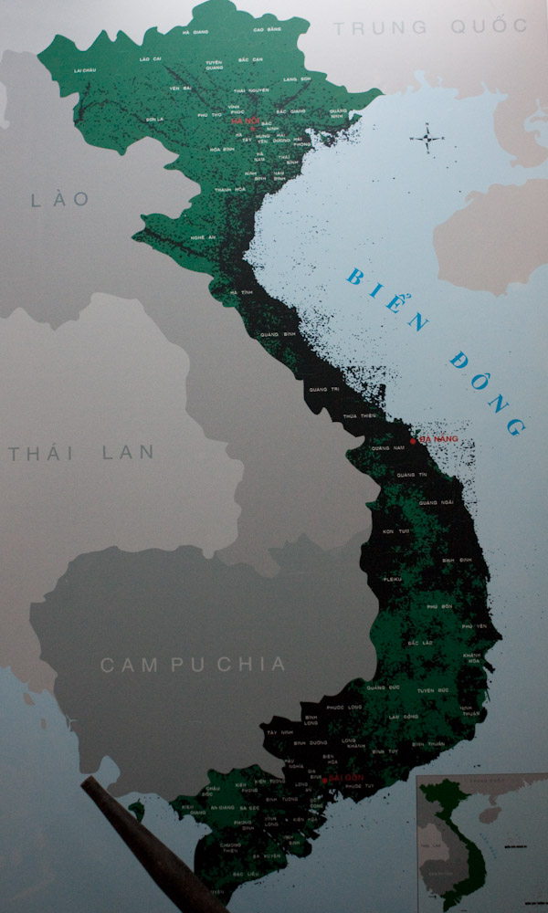 Vietnam Covered With Bombs