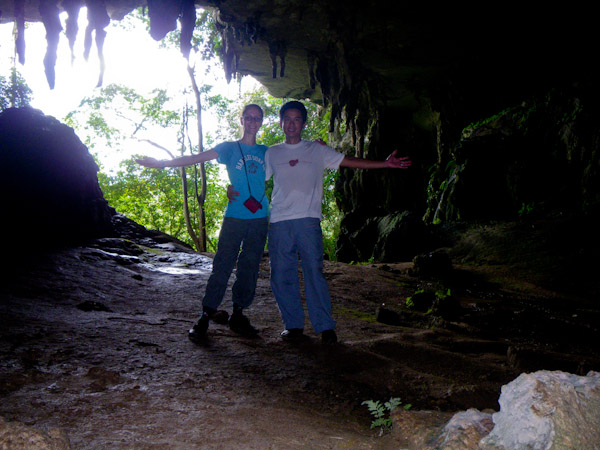 Heidi and George at the Painted Cave