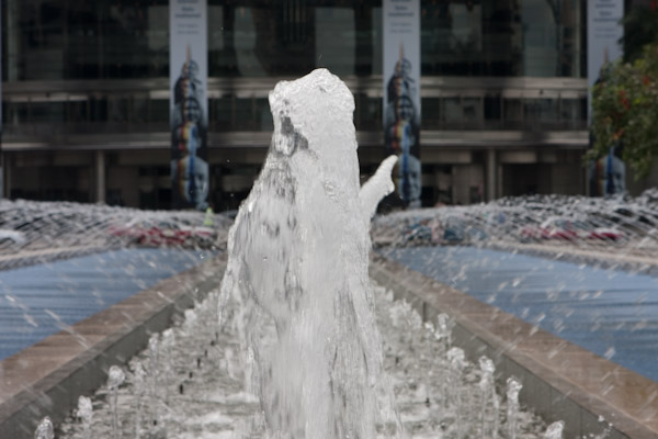 Fountain in front of the Petronas Towers