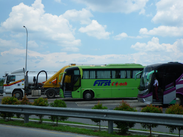First Coach bus to Singapore from KL