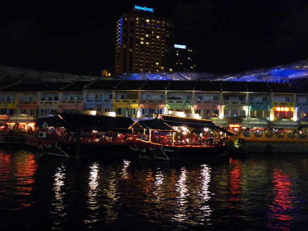 Boat restaurants, Clark Quay, Singapore