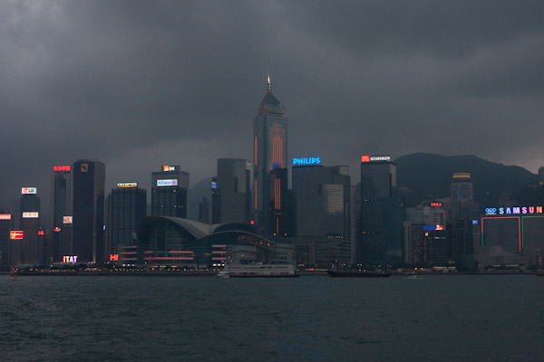 City lights, Hong Kong
