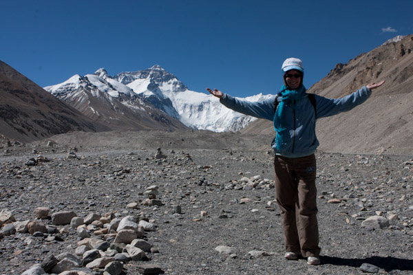 Heidi at Mt. Everest