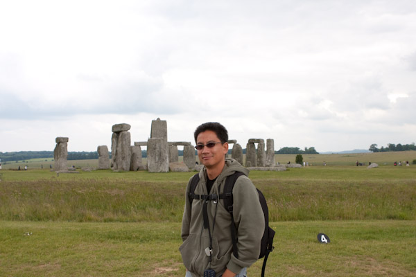 George has seen enough stone at Stonehenge