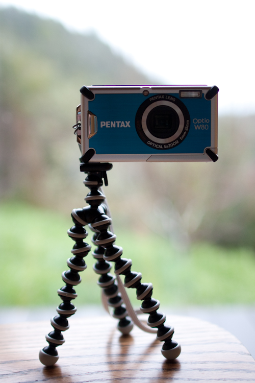 Pentax Optio W80 Camera and Joby Gorillapod