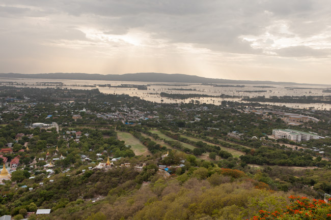 View from the top of Mandalay Hill