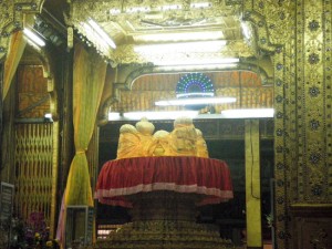 Gilded Budhha Images Inside Shwe Inn Thein Paya