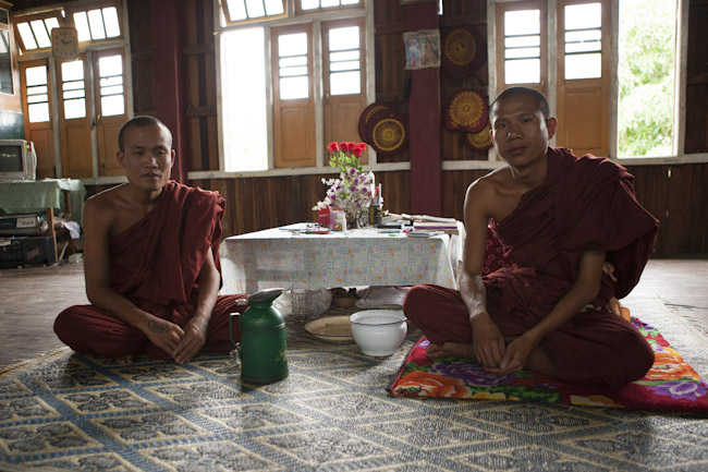 Monks at Kyauk Daing Monastery