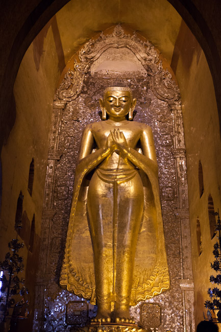 Buddha Image Inside Ananda Temple Smiling