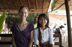 Heidi and Zi Zi Wearing Thanaka