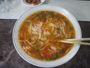Warm and Spicy Bowl of Shan Noodles