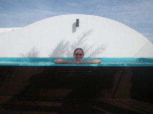 Heidi Relaxing in the Pool at Mussee Kata Boutique