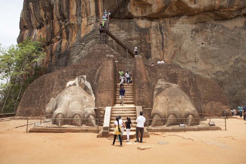 Lions Feet at the Base of Sigiriya