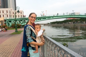 Heidi and Kaisho at the Saigon River